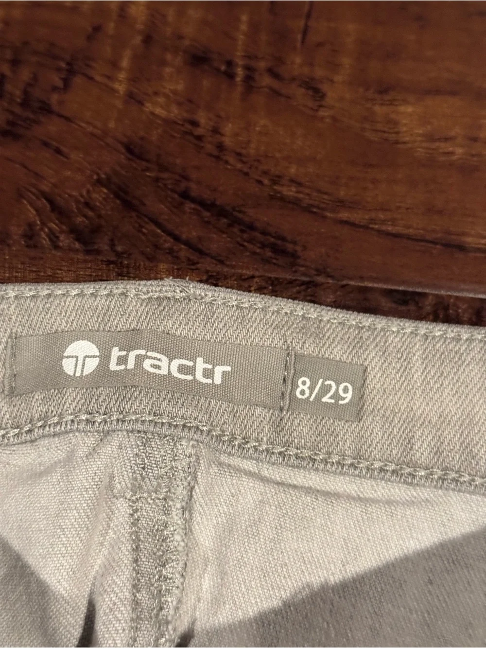 NWT Tractr Women's High Rise Slim Fit Cut Off Denim Shorts Grey